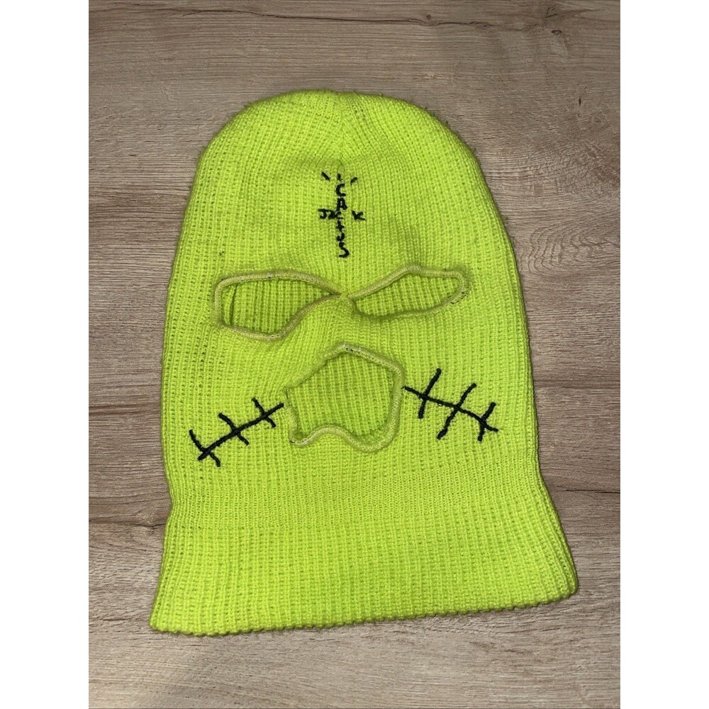 Travis Scott Cactus Jack Ski Mask Neon Yellow Balaclava Streetwear Hype
